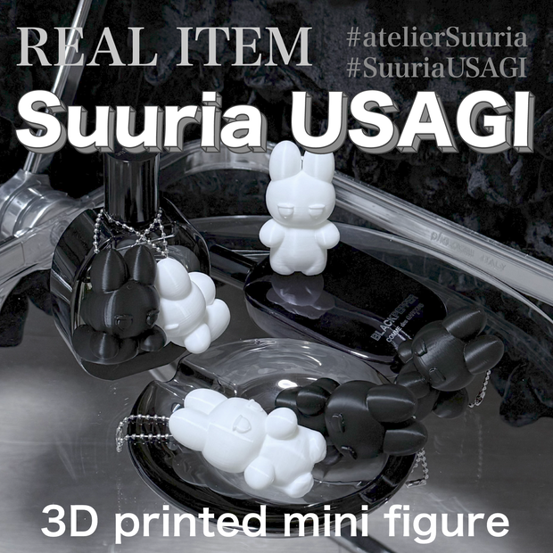 【REAL ITEM】SuuriaUSAGI 3D printed mini figure #atelierSuuria