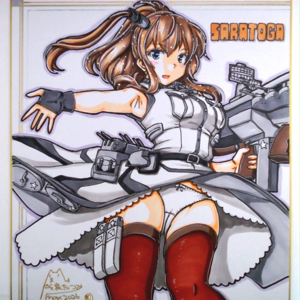 色紙 サラトガ(10) - studio麗/沈没海峡 - BOOTH サラトガ Mk.II
