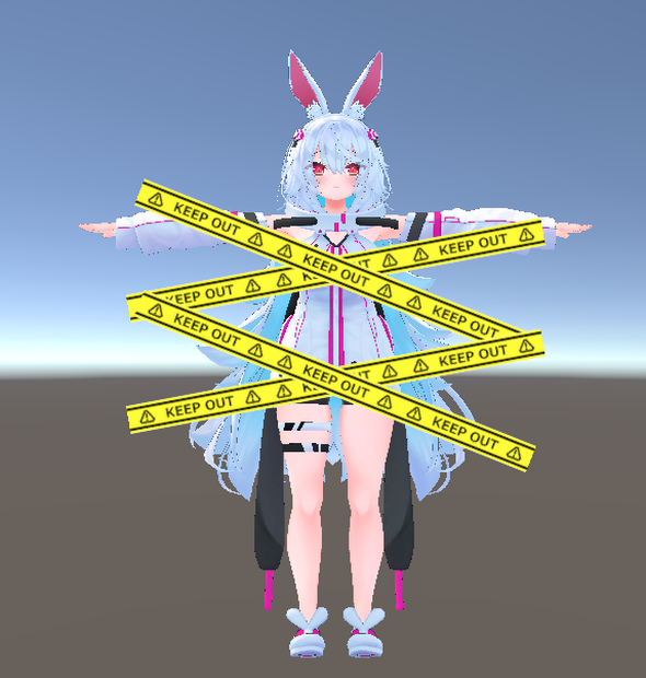 【VRChat用】KEEP OUTギミック 【Moduler Avatar対応】