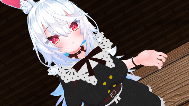 【無料】ティコ・ポプリ用　ベルトとフリルのガーリー系衣装