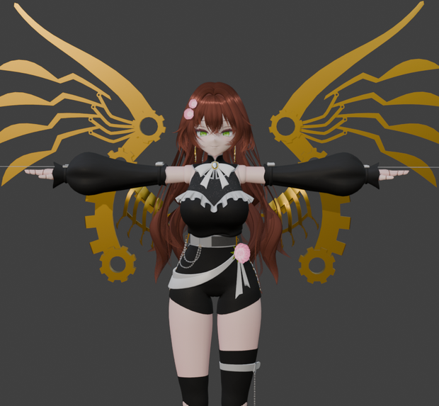 【製作中】オリジナル3Dモデル【Himebara】(ヒメバラ) 
