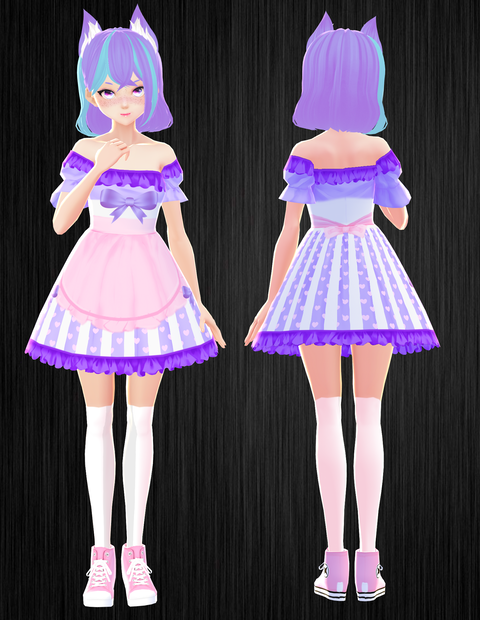 Cute Purple - Pink Dress