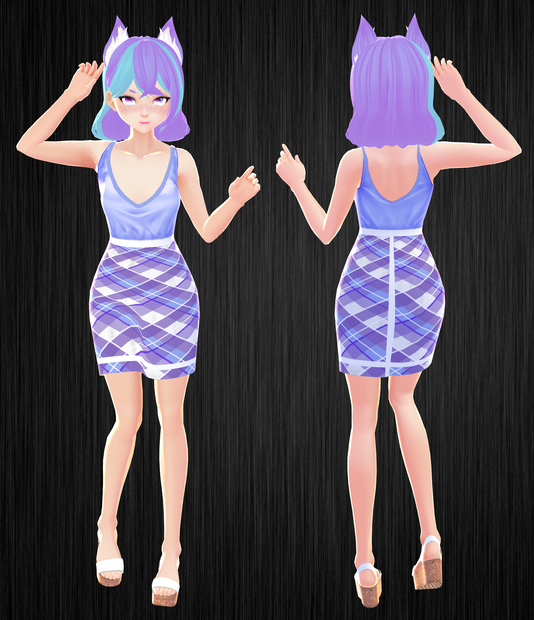Plaid Pencil Skirt Dress