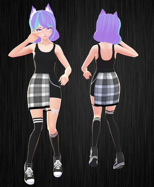 Plaid Multi Colored Full Set