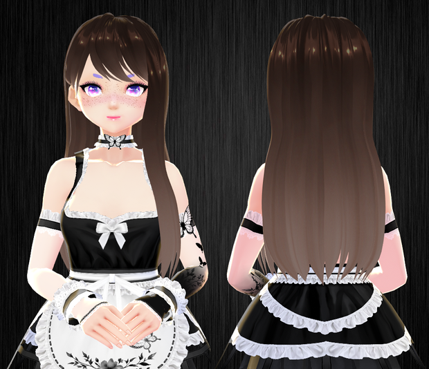 VRoid Studio Hair Preset 02 - Long hair 