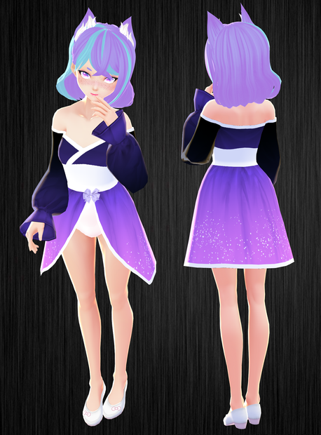 Purple Ombre Sparkle Dress