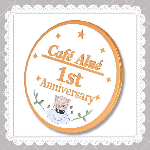 Café Alué 1st Anniversary Pin Badge