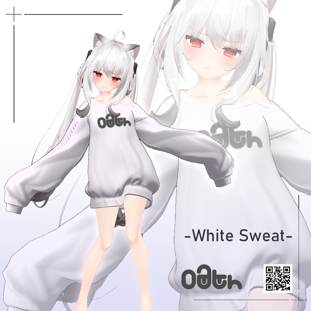 【舞夜対応】ホワイトスウェット/White Sweat
