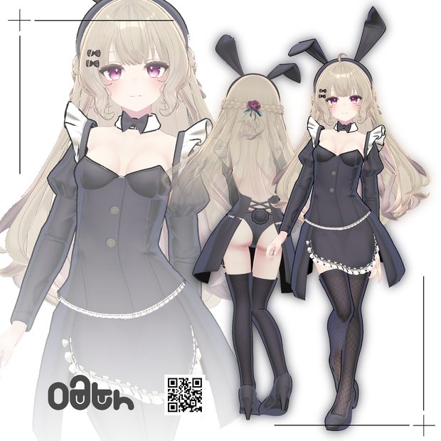 【ルーナリット　リーファ対応】バニーメイドコーデセット/BUNNY MAID