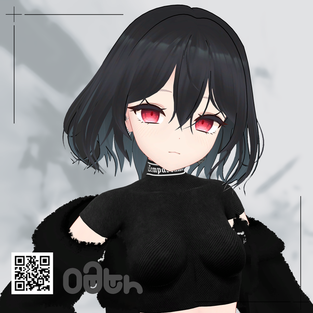 【VRChat髪型3Dモデル】Messy Bob