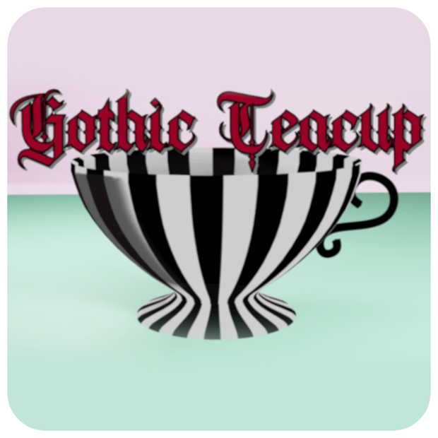 Gothic Teacup | Vtuber Asset | FBX File | ティーカップ