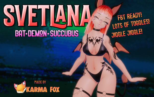 Svetlana the Bat Demon VrChat & VRM