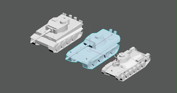 Tank Models from GLTPS1 (FBX)