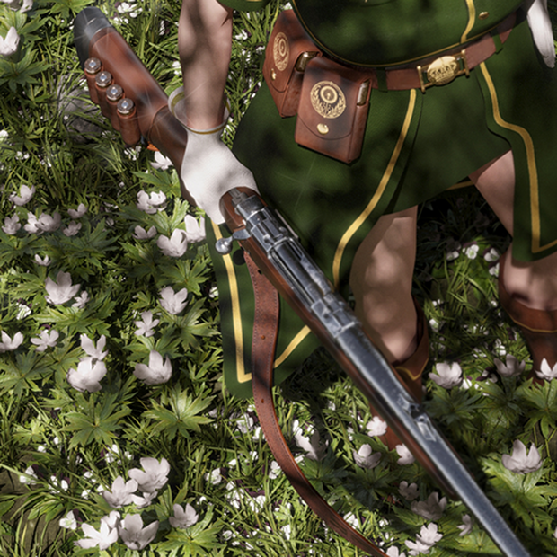 Dent de lion Standard Rifle (FBX and OBJ)