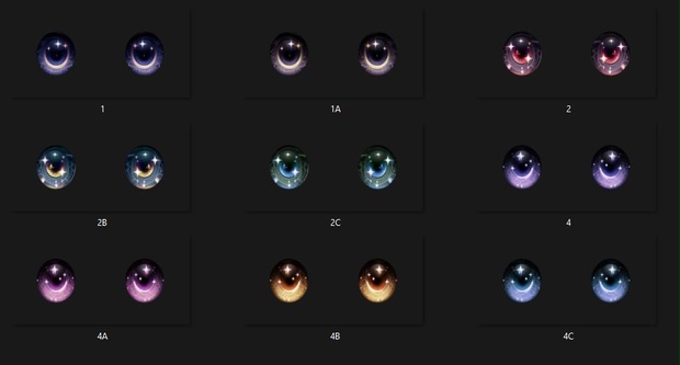 Vroid Starry Irises (Vroid) - 星のような虹彩 (ほしのようなこうさい