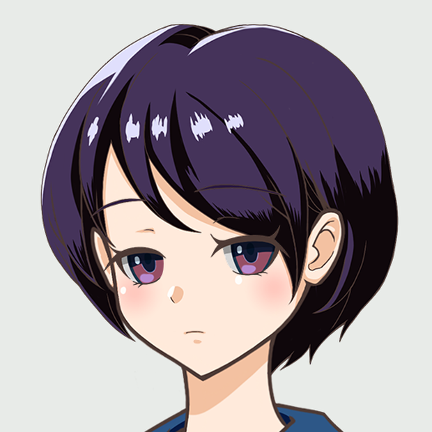 クールな女の子立ち絵