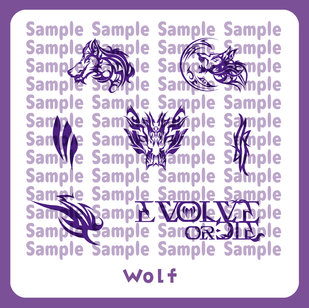 【VRC】狼デカール【Wolf】