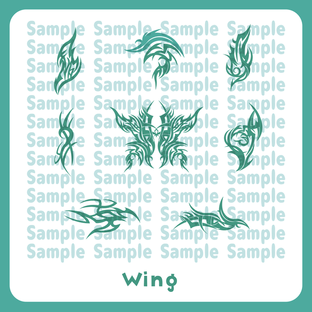 【VRC】翼デカール【Wings】