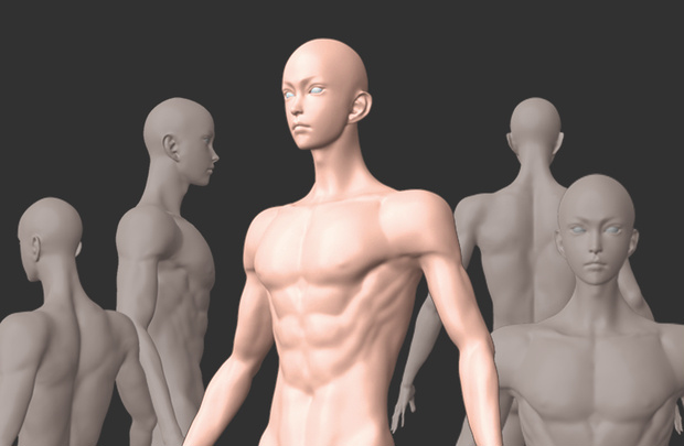 3D可動キャラクターモデル（男性）