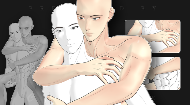  csp用の3D男性モデル
