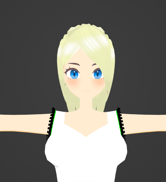 【VTuber/VRM】金髪ポニーテールの女の子【VRChat用に改変OK】