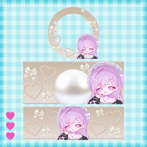 パール アイコンリング＋ヘッダー素材