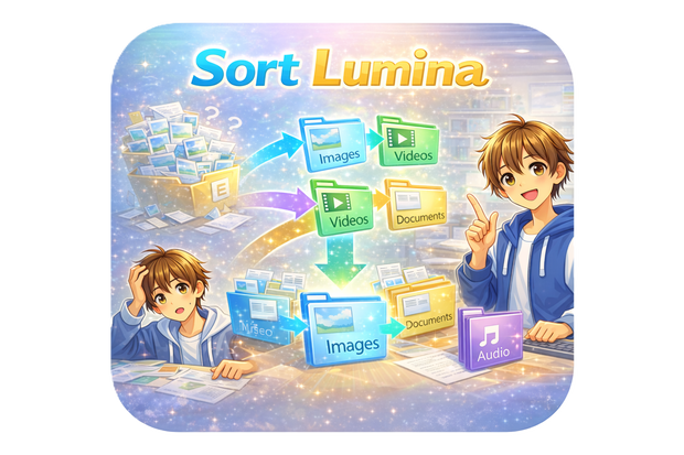 Sort Lumina ～散らかったフォルダをワンクリックで自動整理～