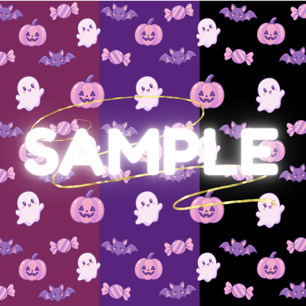 Puru Puru HALLOWEEN Digital Pape｜ハロウィンデジタルペーパー３枚セット