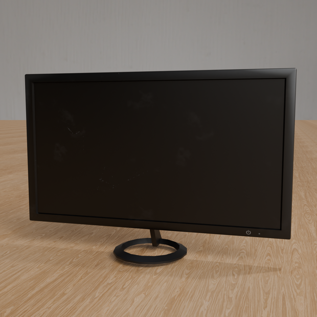 【Unity対応】ディスプレイ（Display）　３Dモデル　ローポリ