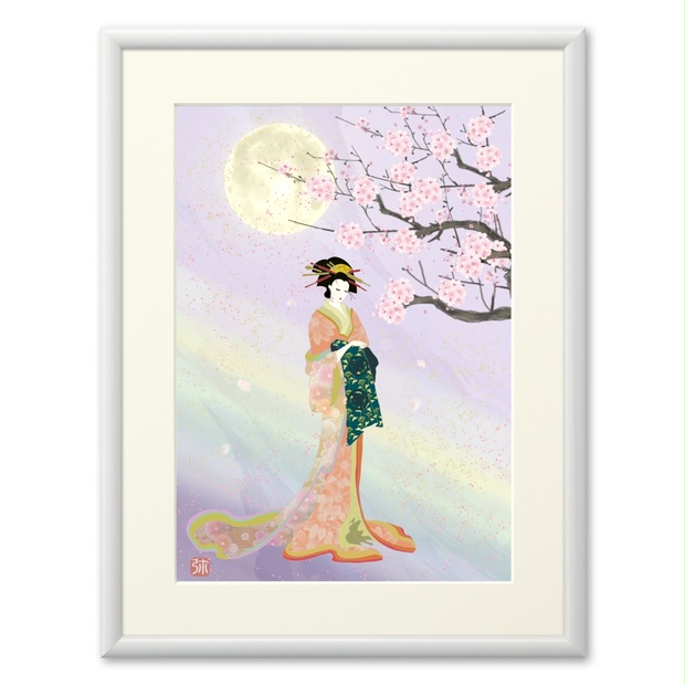 最高級のスーパー 値下げ交渉あり。超美品！桜の花 金箔 油彩画 （journal・不連続 絵画