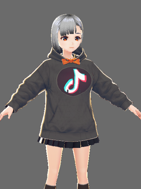 vroid tiktok hoodie