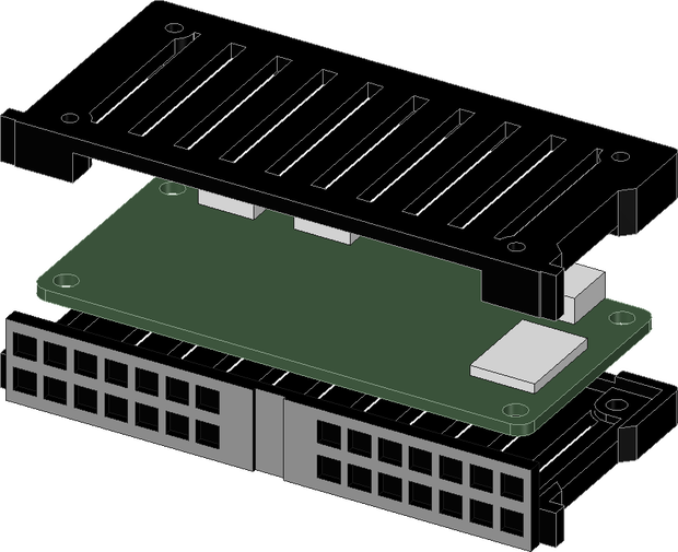 DELLサーバ風ラズパイTypeZero用ケース