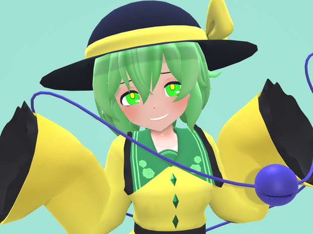 【MMD向け3Dモデル】古明地 こいし (無料版)