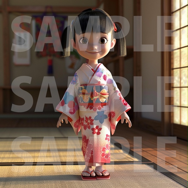 デジタル妖怪シリーズ】幸せ呼ぶ座敷わらし【フリー素材】 - - ORANGE