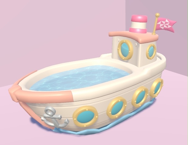 船型バスタブ - Dream Ship Bathtub【3Dモデル】