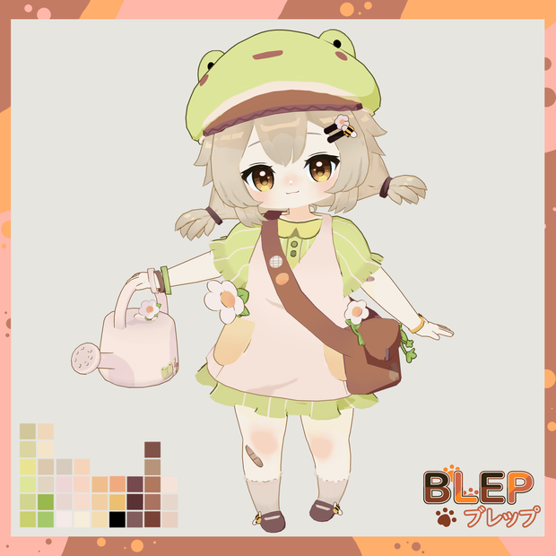 Mochi 🐸🌼| Blep35 Studio【オリジナルVRMモデル / VTuber・配信向け】
