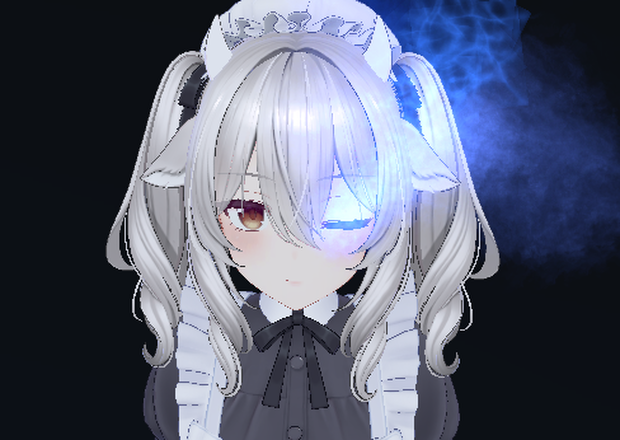 ☆無料配布☆【VRChatアバターギミック】目から炎！殴られると発現する天眼パーティクル MA使用