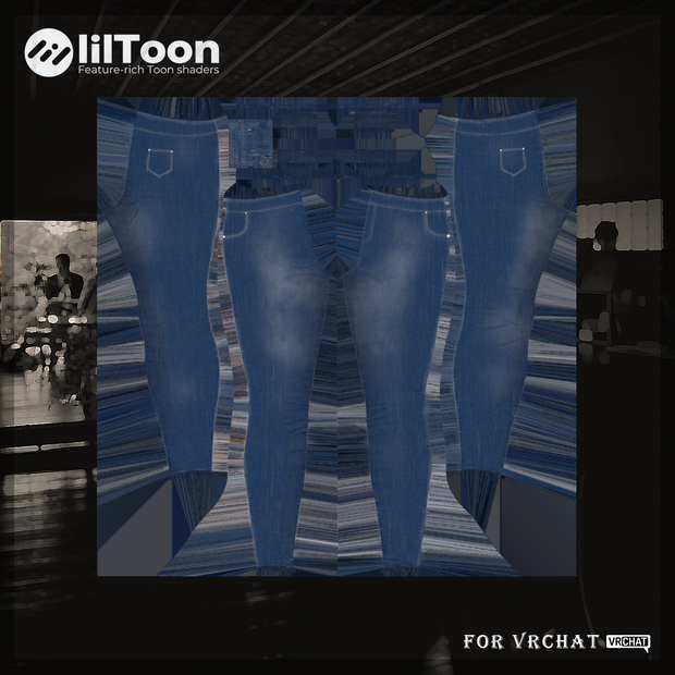 【森羅対応】 Faded Soul Jeans　マテリアル＆テクスチャのみ