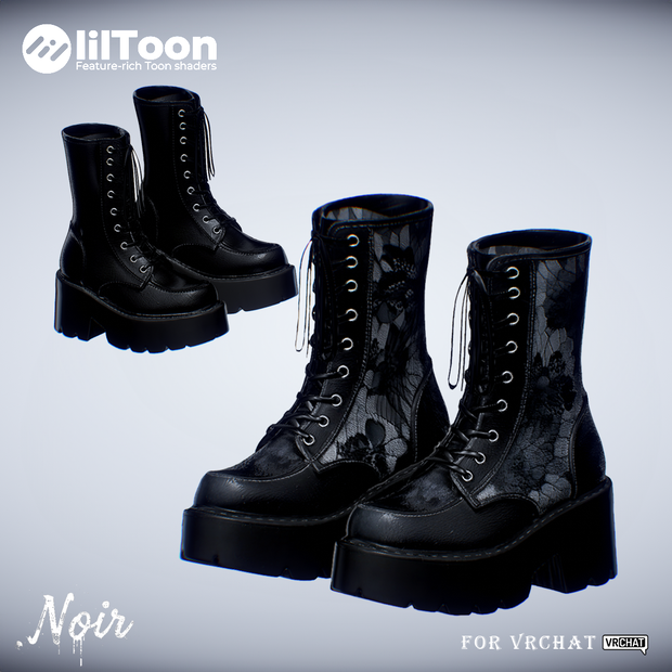 【一部半額】🖤Eclat Noir Boots🖤 別色MT同梱 27アバター対応済