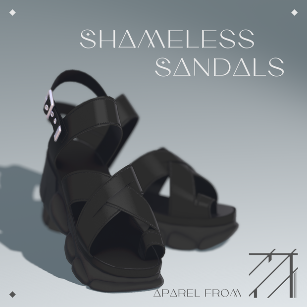 【3Dモデル】ShamelessSandals