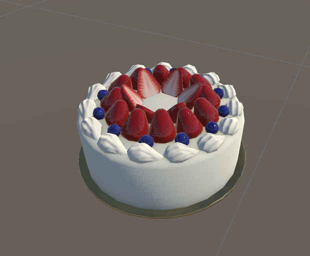 シンプルなホールケーキ