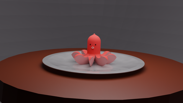 【Blender】 たこさんウィンナー