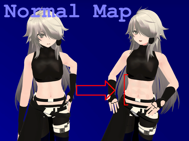セルラタ -Serrulata- abs Normal Map