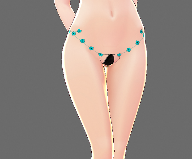【VRoid／無料】メッシュ風パンツ、テクスチャ