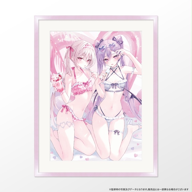限定5点／直筆サイン入り】複製原画「イヴ＆エル（BUBBLE-GUM