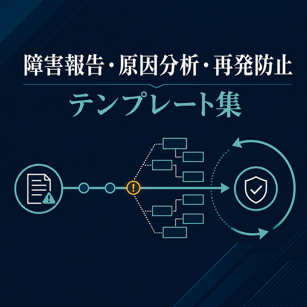工場システム障害報告・原因分析・再発防止テンプレート集