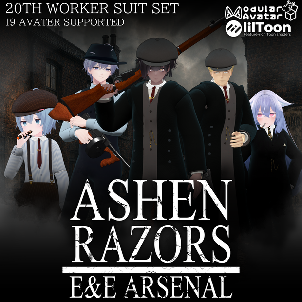 ～The Ashen Razors 1910～ 20th worker suit set [19 avater supported]
