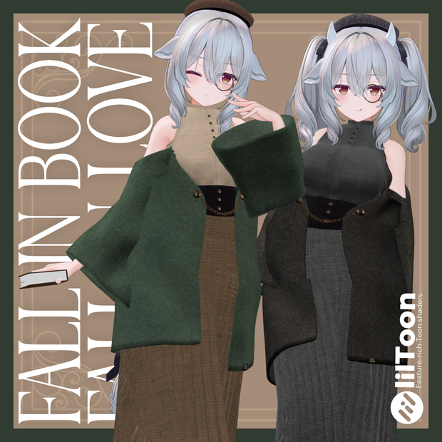 【✨50%off SALE✨】【29アバター対応】FALL IN BOOK,FALL IN LOVE #tatsu3D
