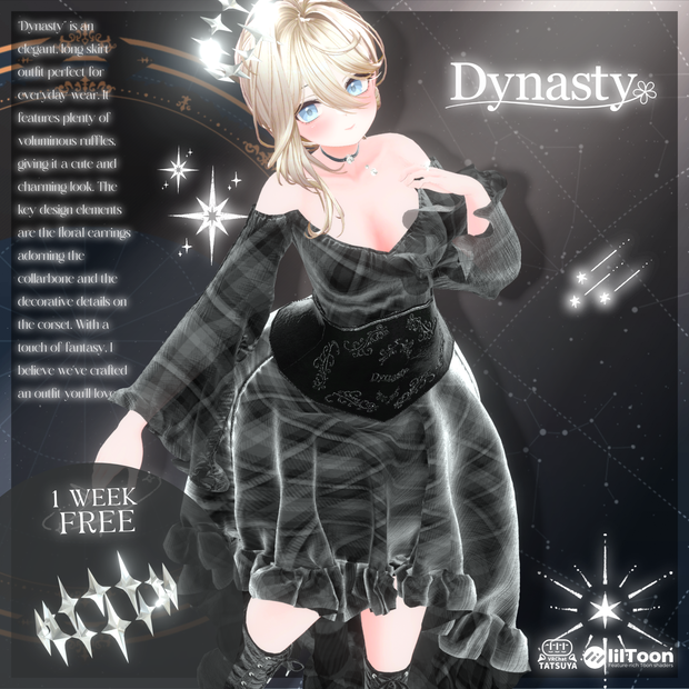 【✨期間限定無料✨】【✨セール✨】【17Avatar対応】Dynasty halo #tatsu3D