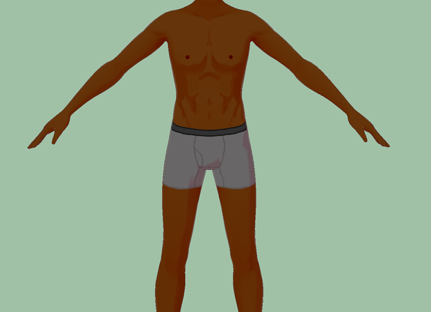 FREE MALE Dark skin pack (5 Different Tones)